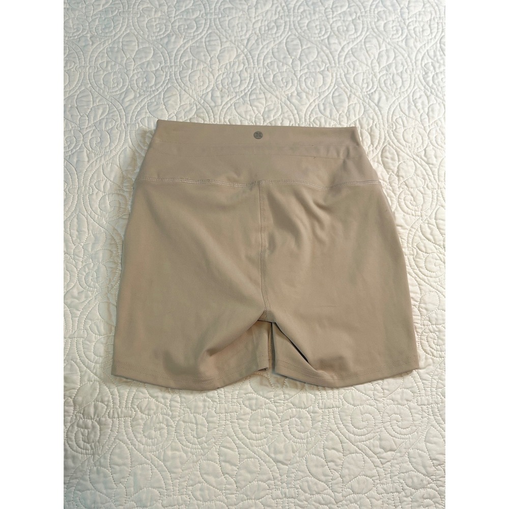 RBX Live Life Active Tan Beige High Waisted Athletic Shorts Small - Picture 3 of 5